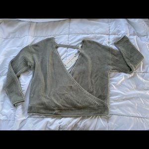 NWT Deep V-Neck Sweater